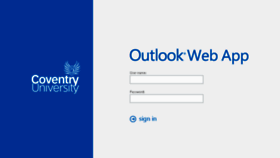 What Webmail.coventry.ac.uk website looked like in 2015 (8 years ago)