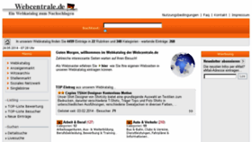 What Webcentrale.de website looked like in 2015 (8 years ago)