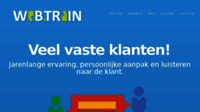 What Webtrain.nl website looked like in 2015 (8 years ago)
