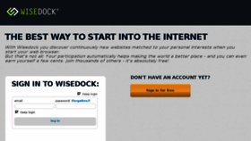 What Wisedock.com website looked like in 2015 (8 years ago)