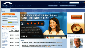 What Wasatchfunds.com website looked like in 2015 (8 years ago)