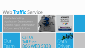 What Webtrafficservice.com website looked like in 2015 (8 years ago)