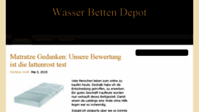 What Wasserbettendepot.de website looked like in 2015 (8 years ago)