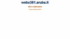 What Webx381.aruba.it website looked like in 2015 (8 years ago)