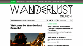 What Wanderlustcrunch.com website looked like in 2015 (8 years ago)
