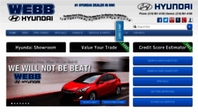 What Webbhyundai.com website looked like in 2015 (8 years ago)