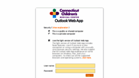 What Webmail.connecticutchildrens.org website looked like in 2015 (8 years ago)