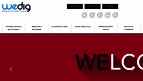 What Wedig.fr website looked like in 2015 (8 years ago)