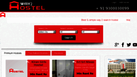What Way2hostel.com website looked like in 2015 (8 years ago)