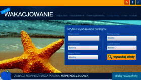 What Wakacjowanie.pl website looked like in 2015 (8 years ago)