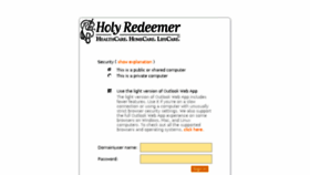 What Webmail.holyredeemer.com website looked like in 2015 (8 years ago)