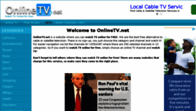 What Watch-tv.net website looked like in 2015 (8 years ago)
