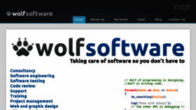 What Wolf-software.com website looked like in 2015 (8 years ago)
