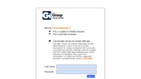 What Webmail.gigroup.com website looked like in 2015 (8 years ago)