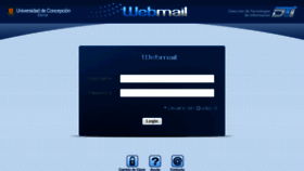 What Webmail.udec.cl website looked like in 2015 (8 years ago)