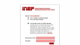 What Webmail.inep.gov.br website looked like in 2015 (8 years ago)