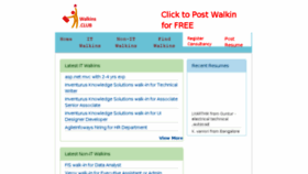 What Walkins.club website looked like in 2015 (8 years ago)