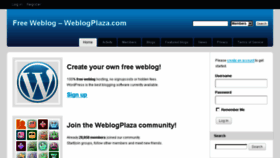 What Weblogplaza.com website looked like in 2015 (8 years ago)