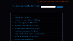 What Webmagazinetoday.com website looked like in 2015 (8 years ago)