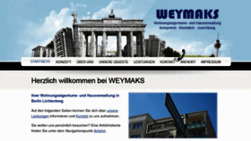 What Weymaks.de website looked like in 2015 (8 years ago)