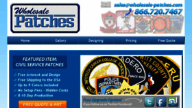 What Wholesale-patches.com website looked like in 2015 (8 years ago)