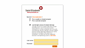 What Webmail.saintelizabeth.com website looked like in 2015 (8 years ago)
