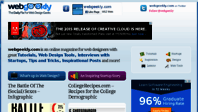 What Webgeekly.com website looked like in 2015 (8 years ago)