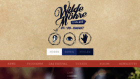 What Wildemoehrefestival.de website looked like in 2015 (8 years ago)
