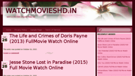 What Watchmovieshd.in website looked like in 2015 (8 years ago)
