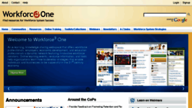 What Workforce3one.org website looked like in 2015 (8 years ago)