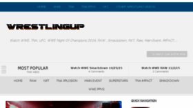 What Wrestlingup.info website looked like in 2015 (8 years ago)
