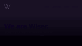 What Wearewiser.com website looked like in 2015 (8 years ago)