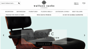 What Wallacesacks.com website looked like in 2015 (8 years ago)