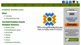 What Winningworkplaces.org website looked like in 2015 (8 years ago)