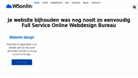What Wsonline.nl website looked like in 2015 (8 years ago)