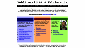 What Webrhetorik.de website looked like in 2015 (8 years ago)
