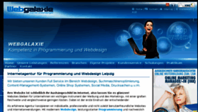 What Webgalaxie.de website looked like in 2015 (8 years ago)
