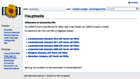 What Wiki.landwirtschafts-simulator.de website looked like in 2015 (8 years ago)
