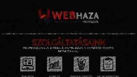 What Webhaza.hu website looked like in 2015 (8 years ago)