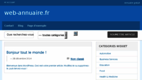 What Web-annuaire.fr website looked like in 2015 (8 years ago)