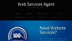 What Webservicesagent.com website looked like in 2015 (8 years ago)