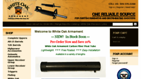 What Whiteoakarmament.com website looked like in 2015 (8 years ago)