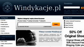 What Windykacje.pl website looked like in 2015 (8 years ago)