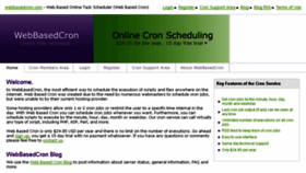 What Webbasedcron.com website looked like in 2015 (8 years ago)
