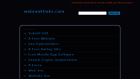 What Webranklinks.com website looked like in 2015 (8 years ago)