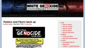What Whitegenocideproject.com website looked like in 2015 (8 years ago)