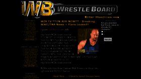 What Wrestleboard.com website looked like in 2015 (8 years ago)