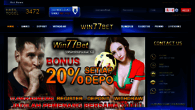 What Win77bet.com website looked like in 2015 (8 years ago)