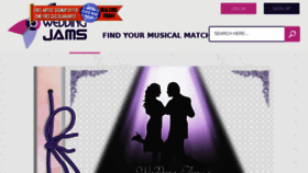 What Weddingjams.com website looked like in 2015 (9 years ago)