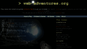 What Web-adventures.org website looked like in 2015 (8 years ago)